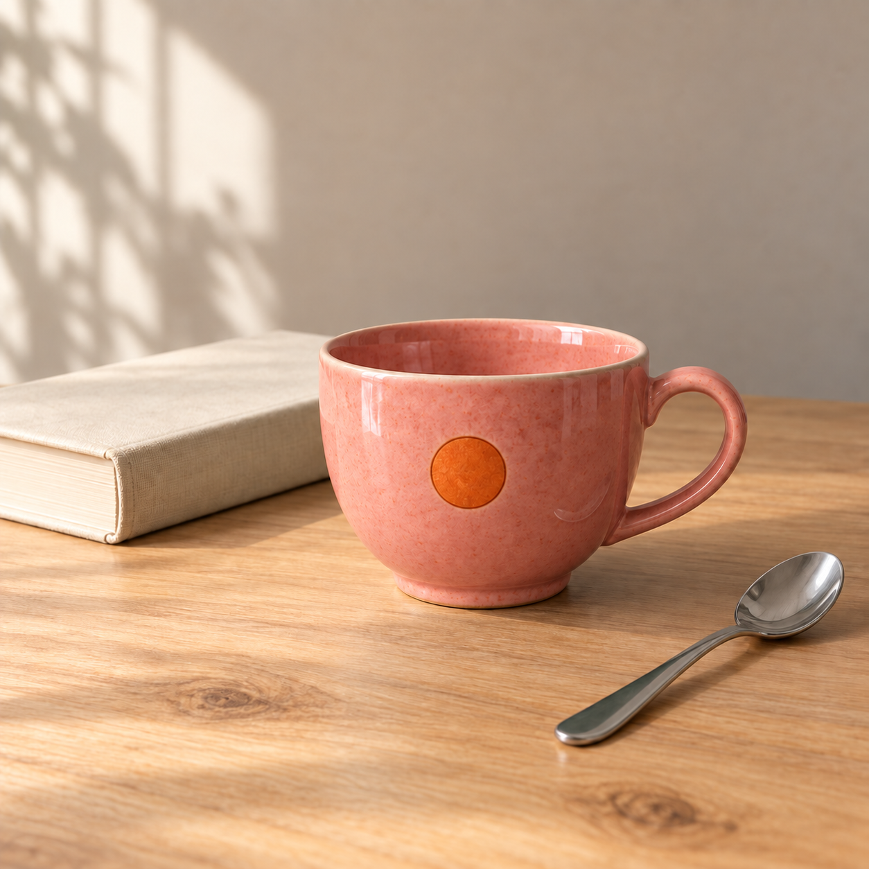 First AI edit, changing the cup glaze to coral pink